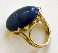 Lapis Lazuli and 14 karat Gold Ring