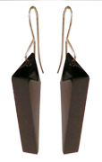 Black Onyx Polyhedron Earring