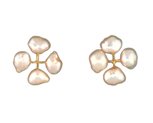 Quad Pearl Earring in 14 kt. Gold and Freshwater Cultured Pearl