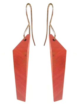 Red Jasper Polyhedron Earring