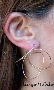 Mobile Earrings in 14 Kt. Gold